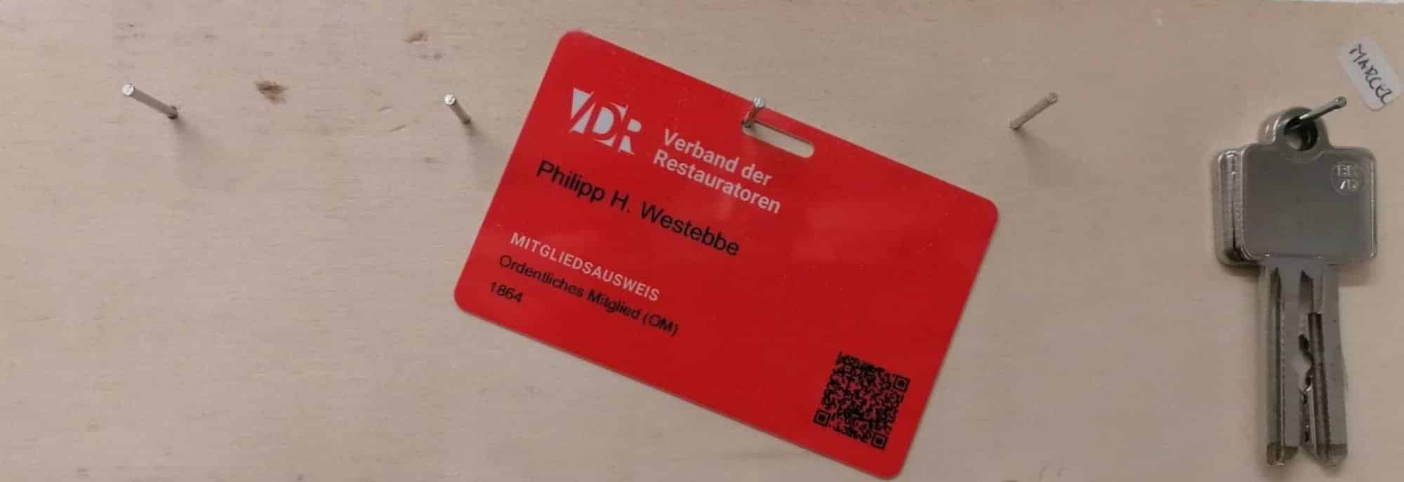 ZRW Berlin: Mitgliedschaft bei Verband der Restauratoren e.V.