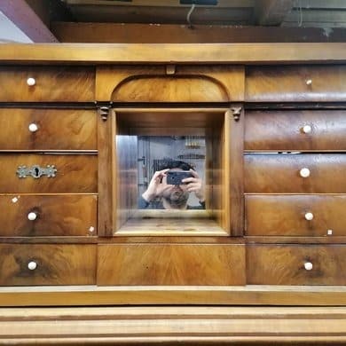Restaurierung eines Sekretärs (Biedermeier)